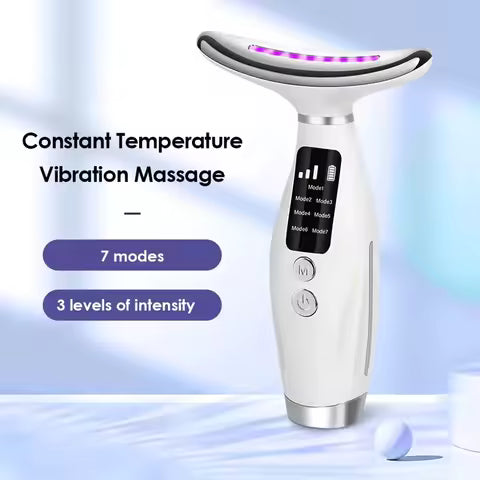 7-kleuren gezicht nek massager